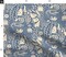 Whimsical Folk Art Blue Cream Bird Floral Shabby Chic Large Scale Custom Printed Fabric by Spoonflower Various Fabrics by the Yard or Fat Quarter